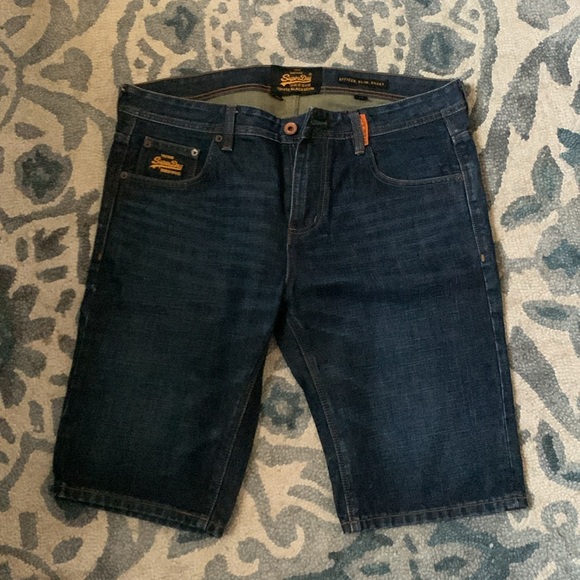 Vintage Super Dry jean shorts SZ 36W - Picture 4 of 7